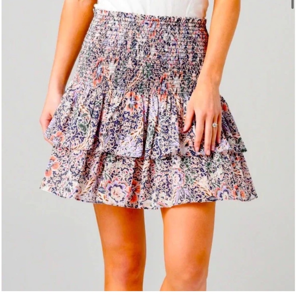XS EUC Rebecca Minkoff Floral Tiered Skirt